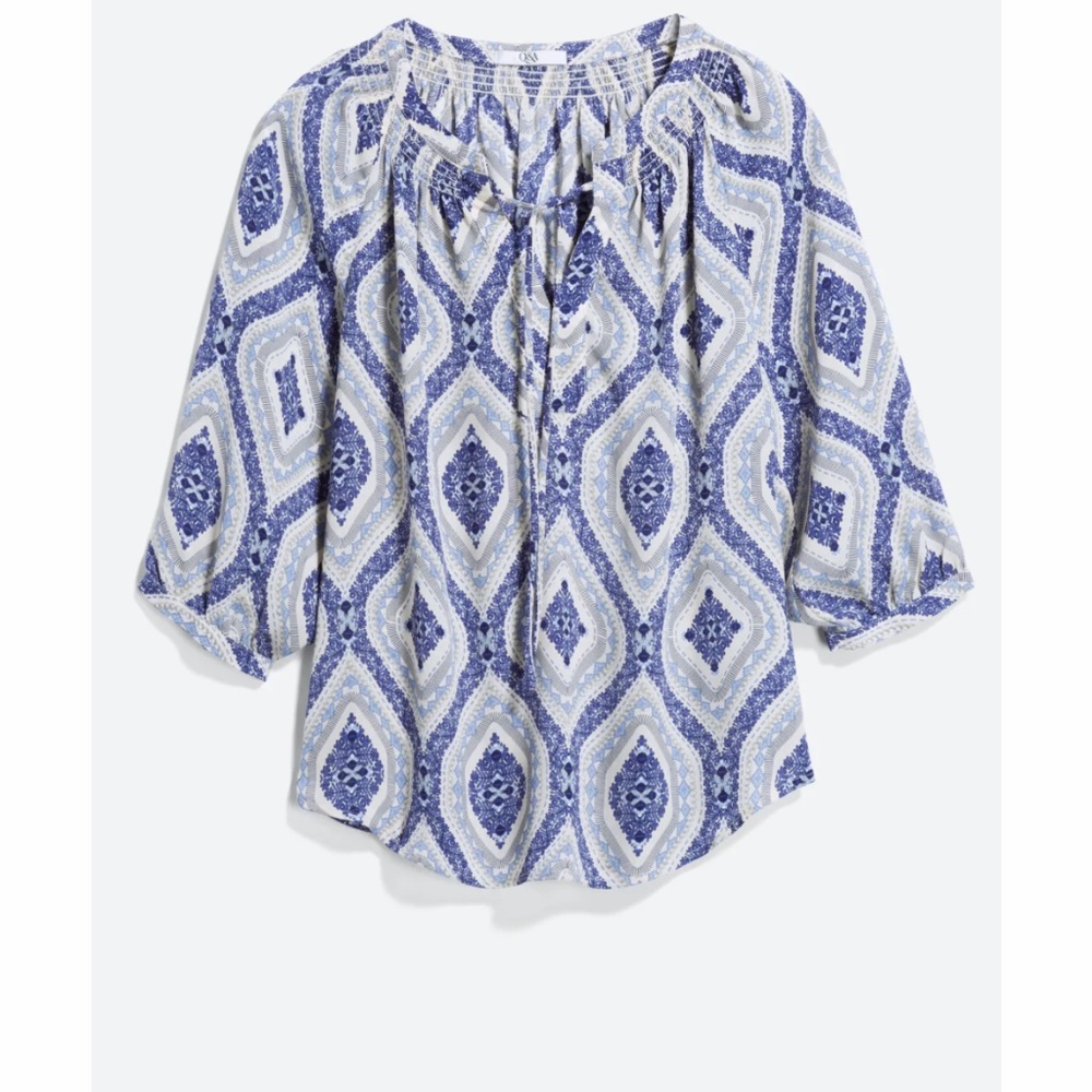 darcie split neck blouse